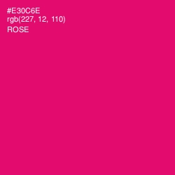 #E30C6E - Rose Color Image