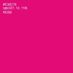 #E30C76 - Rose Color Image