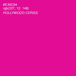 #E30C94 - Hollywood Cerise Color Image