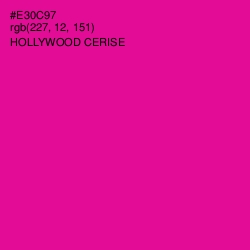 #E30C97 - Hollywood Cerise Color Image