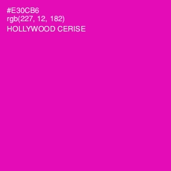 #E30CB6 - Hollywood Cerise Color Image