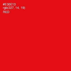 #E30E13 - Red Color Image