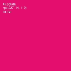 #E30E6E - Rose Color Image