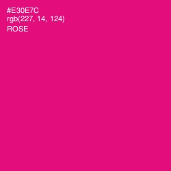 #E30E7C - Rose Color Image