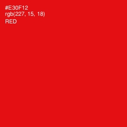 #E30F12 - Red Color Image