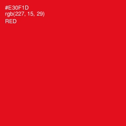 #E30F1D - Red Color Image