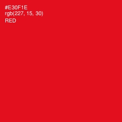 #E30F1E - Red Color Image