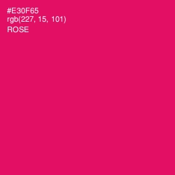 #E30F65 - Rose Color Image