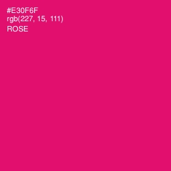 #E30F6F - Rose Color Image
