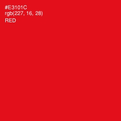 #E3101C - Red Color Image