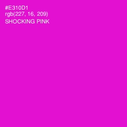 #E310D1 - Shocking Pink Color Image