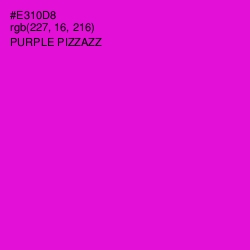 #E310D8 - Purple Pizzazz Color Image