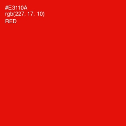 #E3110A - Red Color Image