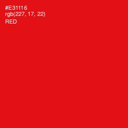 #E31116 - Red Color Image