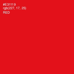 #E31119 - Red Color Image