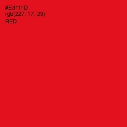 #E3111D - Red Color Image