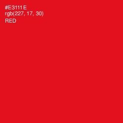 #E3111E - Red Color Image