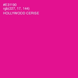 #E31190 - Hollywood Cerise Color Image