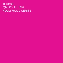 #E31192 - Hollywood Cerise Color Image