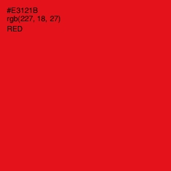 #E3121B - Red Color Image