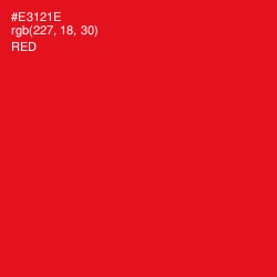 #E3121E - Red Color Image