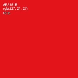 #E3151B - Red Color Image