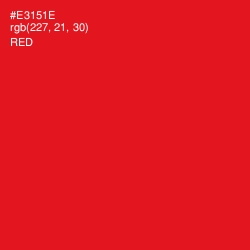 #E3151E - Red Color Image