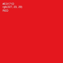 #E3171D - Red Color Image