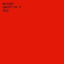 #E31807 - Red Color Image