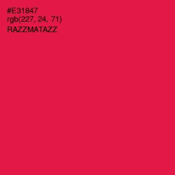 #E31847 - Razzmatazz Color Image