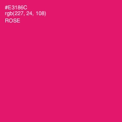 #E3186C - Rose Color Image