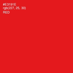 #E3191E - Red Color Image