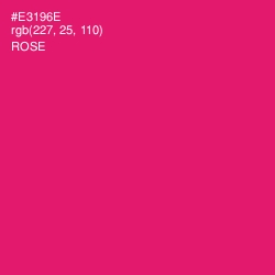 #E3196E - Rose Color Image