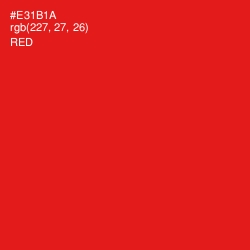 #E31B1A - Red Color Image