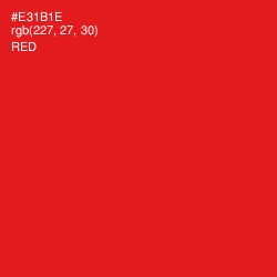 #E31B1E - Red Color Image