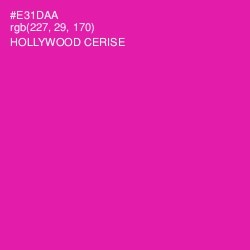 #E31DAA - Hollywood Cerise Color Image