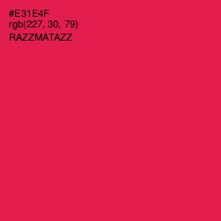 #E31E4F - Razzmatazz Color Image