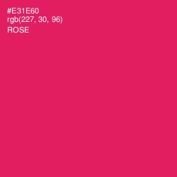 #E31E60 - Rose Color Image