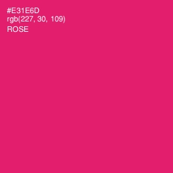 #E31E6D - Rose Color Image