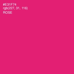 #E31F74 - Rose Color Image