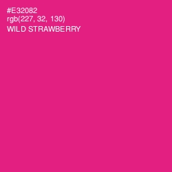 #E32082 - Wild Strawberry Color Image