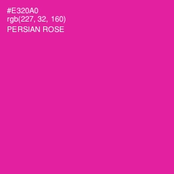 #E320A0 - Persian Rose Color Image