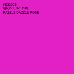 #E320C6 - Razzle Dazzle Rose Color Image