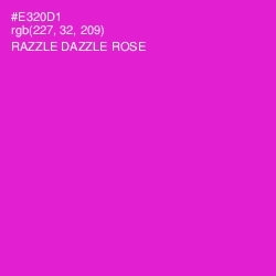 #E320D1 - Razzle Dazzle Rose Color Image