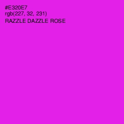 #E320E7 - Razzle Dazzle Rose Color Image