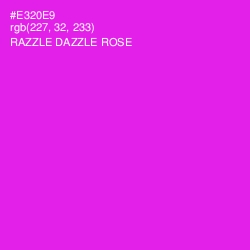 #E320E9 - Razzle Dazzle Rose Color Image