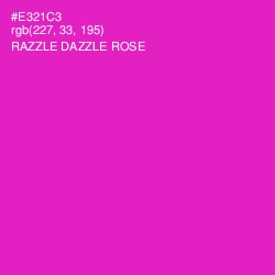 #E321C3 - Razzle Dazzle Rose Color Image