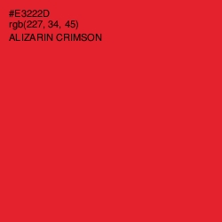 #E3222D - Alizarin Crimson Color Image