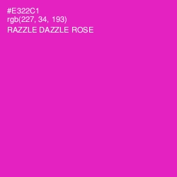 #E322C1 - Razzle Dazzle Rose Color Image