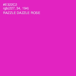 #E322C2 - Razzle Dazzle Rose Color Image